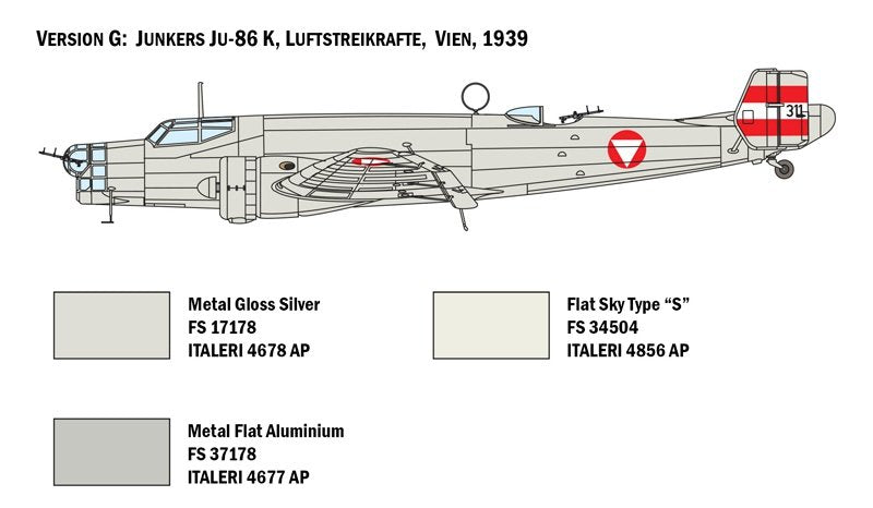 Italeri 1391 JU 86 E1/E2 1/72 – imagen 9