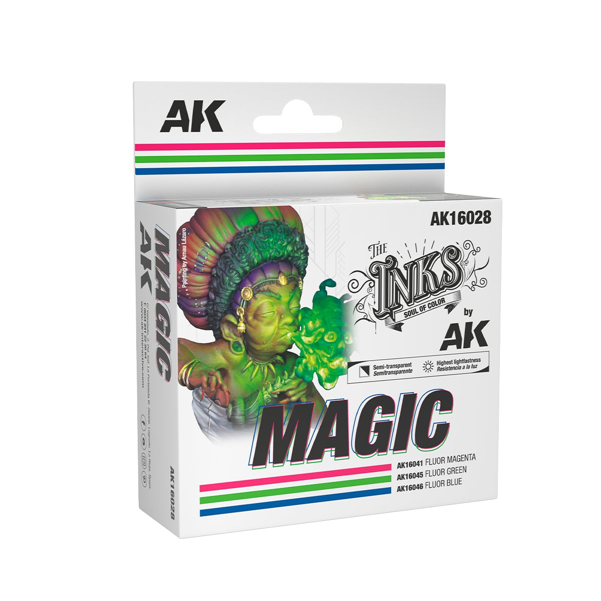 AK Interactive AK16028 MAGIC – COFFRET D'ENCRE 3 x 30 ml 