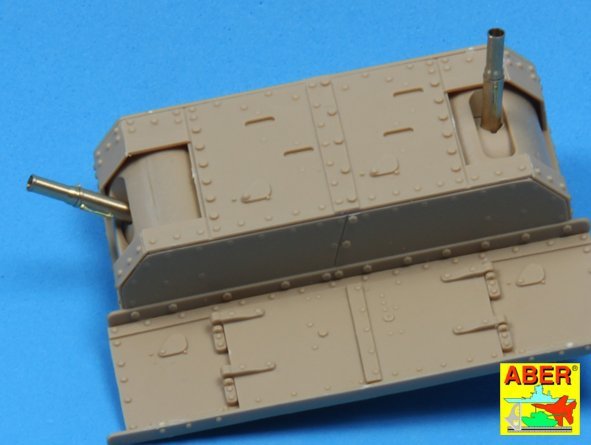 Canons Aber 35L-156 pour char britannique Mark IV de la Première Guerre mondiale – Femelle (1/35) – imagen 3