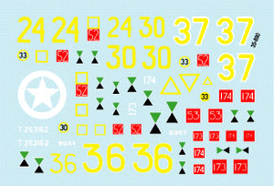 Star Decals 35-890 33e brigade blindée 1944-45 1/35 – image 2