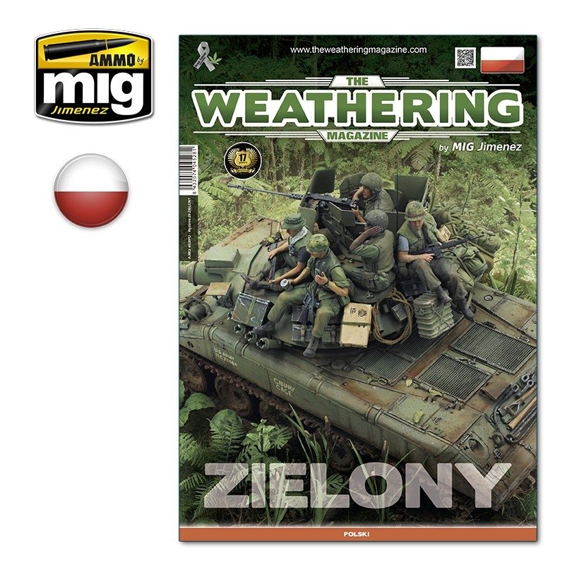 AMMO de Mig Jimenez 4528PL The Weathering Magazine Numéro 29 : Vert (Polonais)