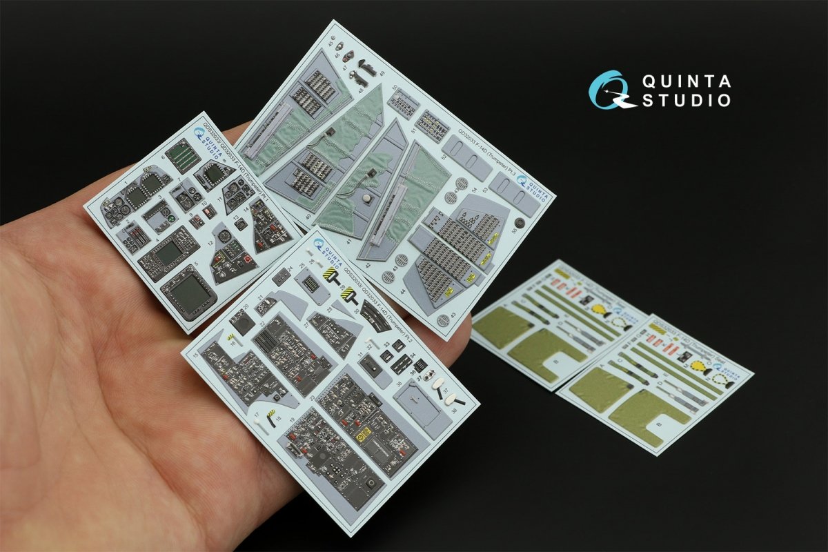 Intérieur du F-14D Quinta Studio QD32033 imprimé en 3D et coloré sur papier décalcomanie (Trumpeter) à l&amp;#39;échelle 1/32 – image 13