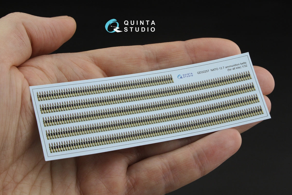 Bandes de munitions OTAN 12,7 mm Quinta Studio QD32257 (Tous les kits) 1/32 – imagen 6