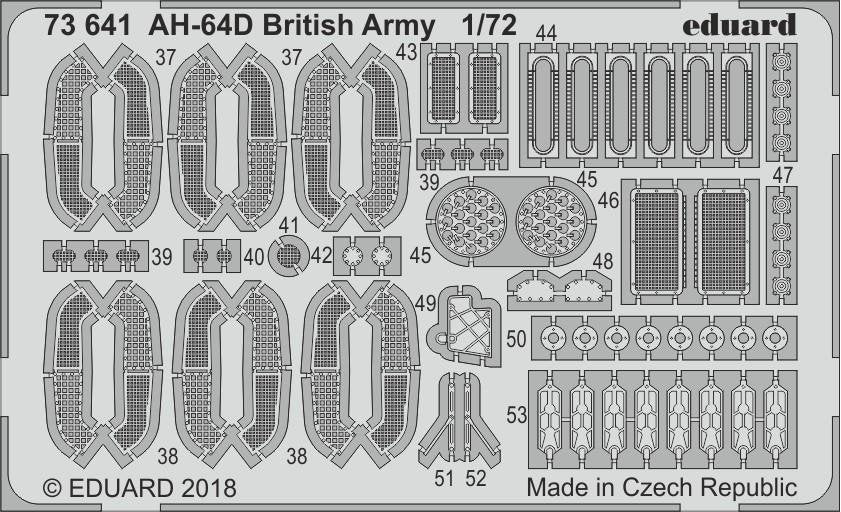 Eduard 73641 AH-64D Armée britannique ACADEMY 1/72 – immagine 2