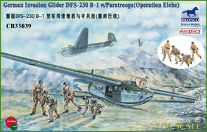 Bronco CB35039 Planeur d&amp;#39;assaut tactique allemand DFS 230 B-1 avec parachutistes (4 figurines) 1/35