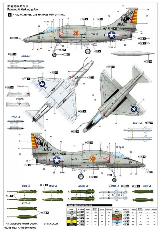 Trumpeter 02268 A-4M Skyhawk 1/32 – imagen 2