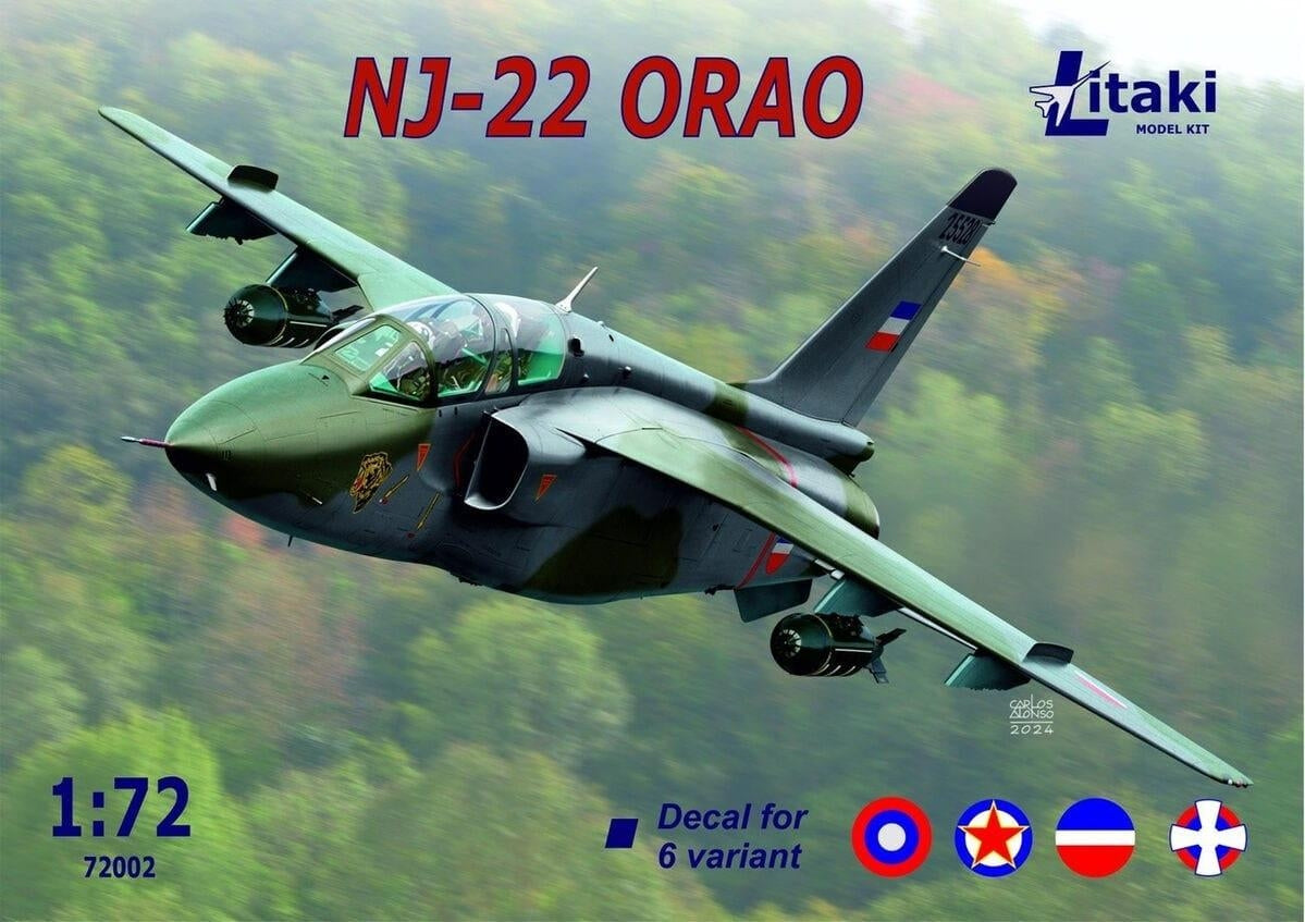 Litaki 72002 NJ-22 ORAO avion d&amp;#39;attaque biplace 1/72