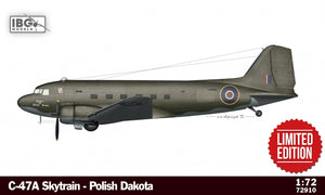 IBG 72910 C-47A Skytrain - Polish Dakota - ( Hobby Boss plastic ) ( new decals set for 9 painting schemes ) 1/72