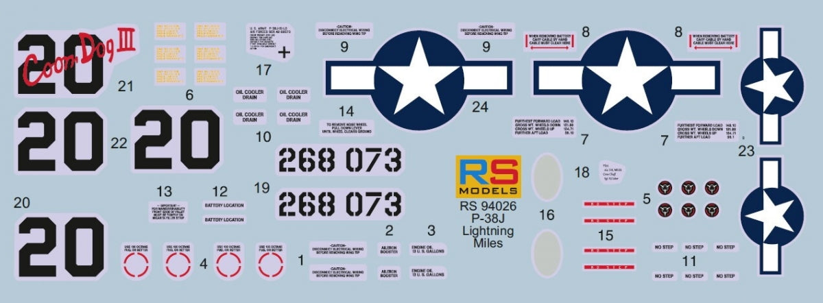 RS Models 94026 Lockheed P-38 J-15 LO - Bataille de Moravie (Édition limitée) 1/72  – immagine 3