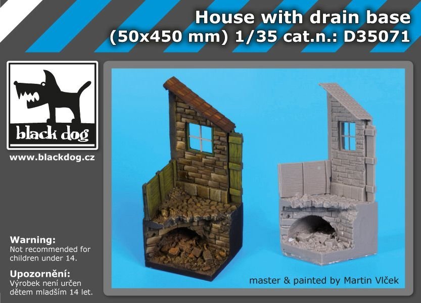 Maison Black Dog D35071 avec base de drainage 1/35 