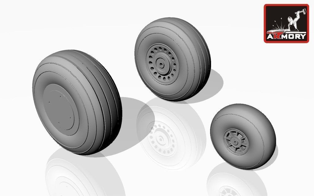 Roues Boston pour A-20C (Armory Models AW72302), échelle 1/72 (milieu) – image 2