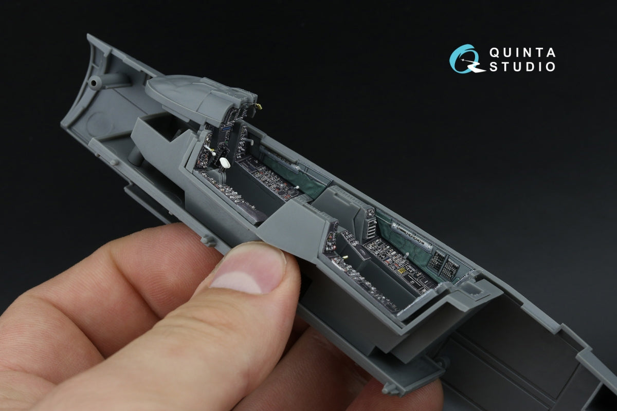 Intérieur imprimé en 3D et coloré sur papier décalcomanie Quinta Studio QD48593 F-14D Super Tomcat (GWH) 1/48 – immagine 8