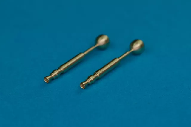 Embouts de canon RB modèle 48AB06 pour mitrailleuse allemande MG 17 de 7,92 mm. La MG 17 était utilisée sur de nombreux avions allemands. Échelle 1/48.