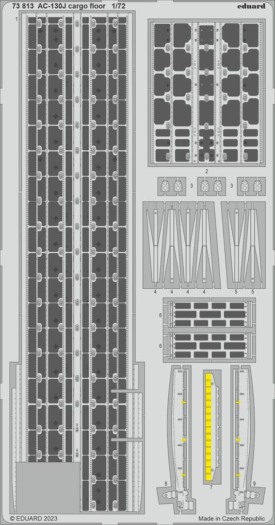 Eduard 73813 AC-130J plancher de chargement ZVEZDA 1/72