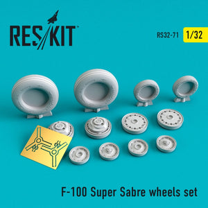 RESKIT RS32-0071 F-100 « SUPER SABER » JEU DE ROUES 1/32