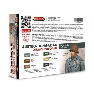 Coffret de peinture acrylique Lifecolor CS59, uniformes austro-hongrois, 6 x 22 ml – image 2