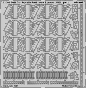 Eduard 53204 DKM Graf Zeppelin pt.1 deck &amp;amp; jeraby TRUMPETER 1/350 – imagen 2