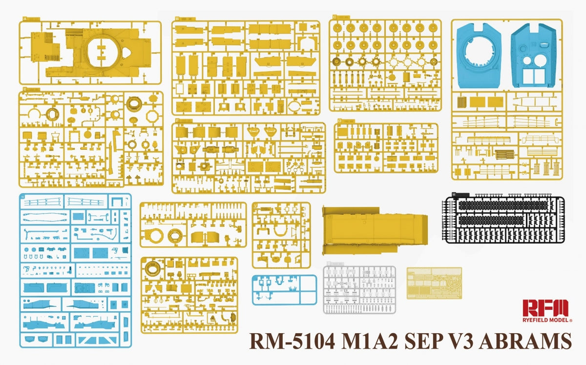 Maquette Rye Field 5104 M1A2 SEP V3 Abrams au 1/35 – Bild 3