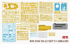 Maquette Rye Field 5104 M1A2 SEP V3 Abrams au 1/35 – Bild 3