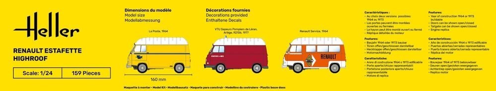 Heller 80740 Renault Estafette toit haut 1/24 – image 5