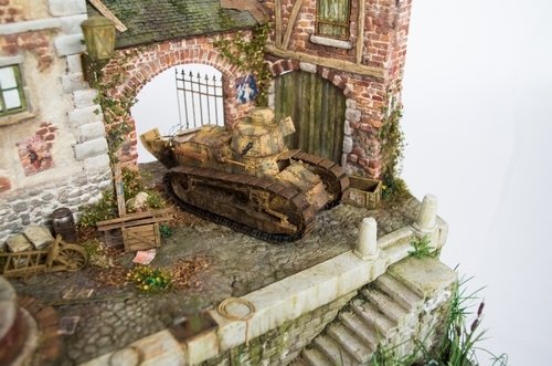 RT-Diorama 35308 Socle de diorama : « Port fluvial de la Marne », Première Guerre mondiale, échelle 1/35 – image 9