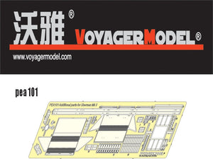 Pièces supplémentaires Voyager Model PEA101 pour Sherman MK-III (pour tous) 1/35