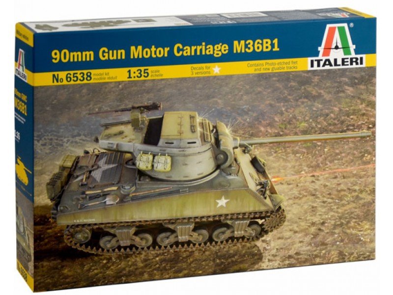 Italeri 6538 Canon motorisé de 90 mm M36B1 1/35