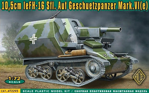 ACE 72293 10,5 cm leFH-16 Sfl.Auf Geschuetzpanzer Mark.VI e (1/72)