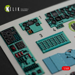 Décalcomanies 3D pour l&amp;#39;intérieur du Ka-27 Helix (KELIK K48073) pour la maquette HobbyBoss au 1/48 – immagine 8