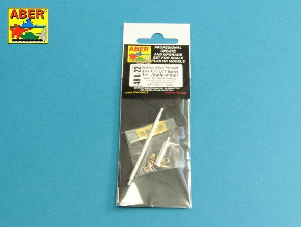 Aber 48L-22 Barrel Pak 43/3 L/71 8,8 cm pour Jagdpanter 1/48 – immagine 3