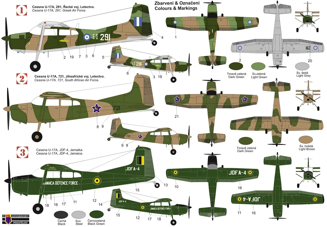Kovozavody Prostejov KPM0231 Cessna U-17A Skywagon 1/72 – immagine 2