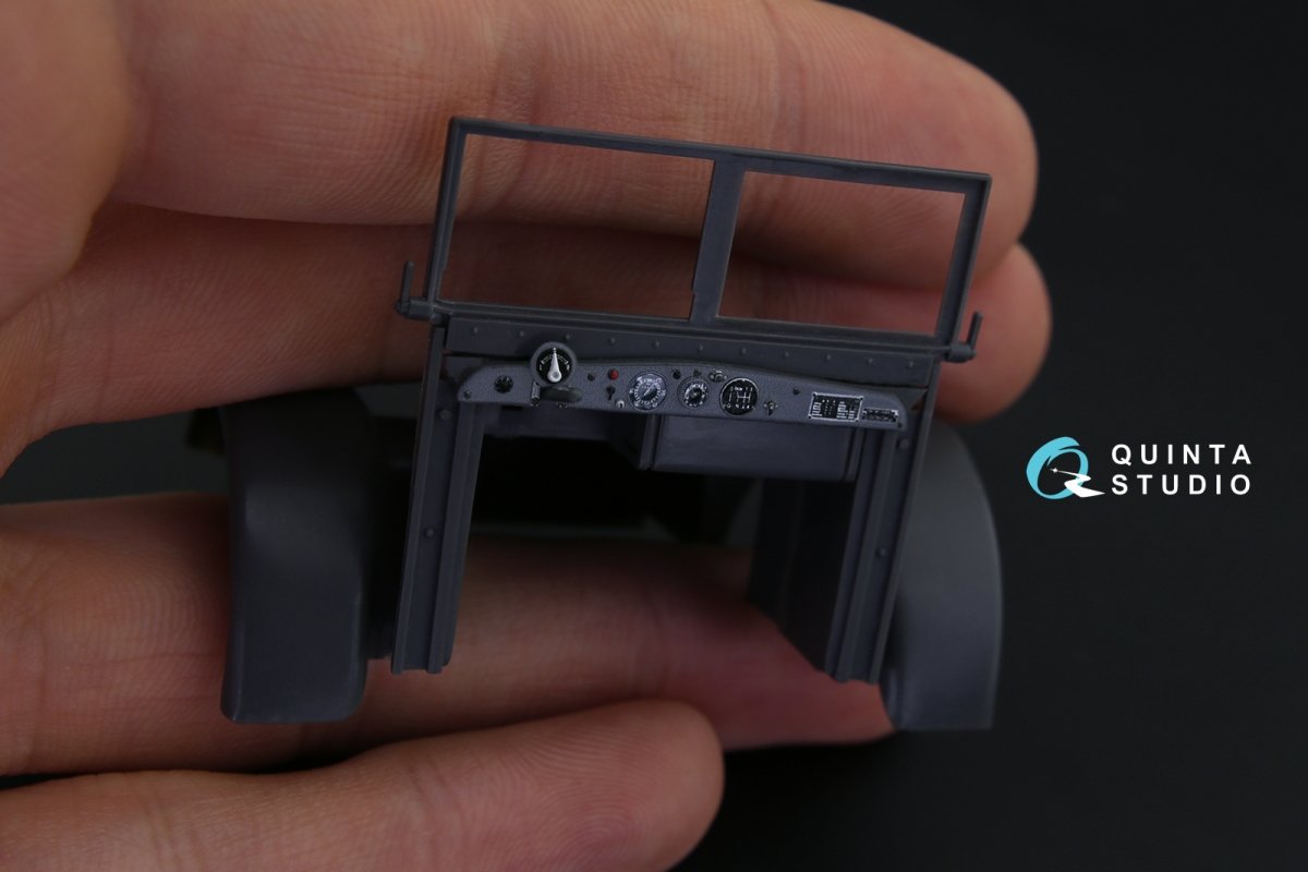 Intérieur imprimé en 3D et coloré sur papier décalcomanie Quinta Studio QD35025 Krupp Protze (pour maquette Tamiya) 1/35 – immagine 7