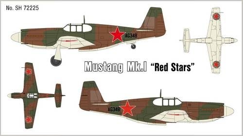 Special Hobby 72225 Mustang Mk.I Red Stars 1/72