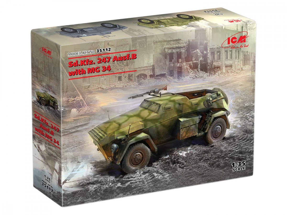 ICM 35112 Sd.Kfz. 247 Ausf.B avec mitrailleuse MG 34 1/35 – image 2