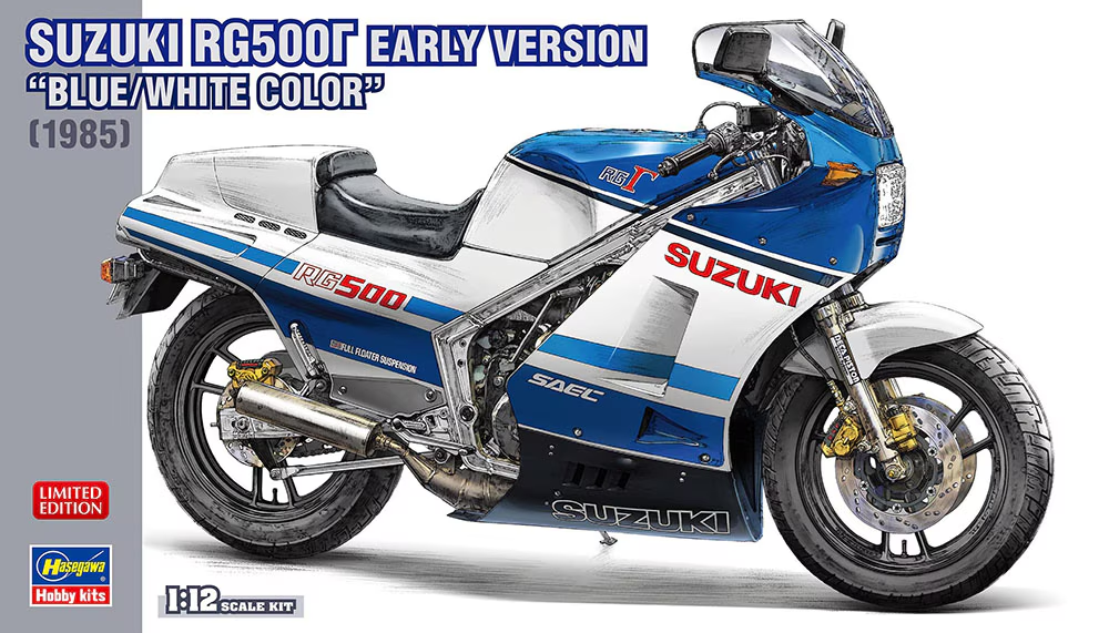 Hasegawa 21760 Suzuki RG500Γ Première version « Bleu/Blanc » (1985) 1/12