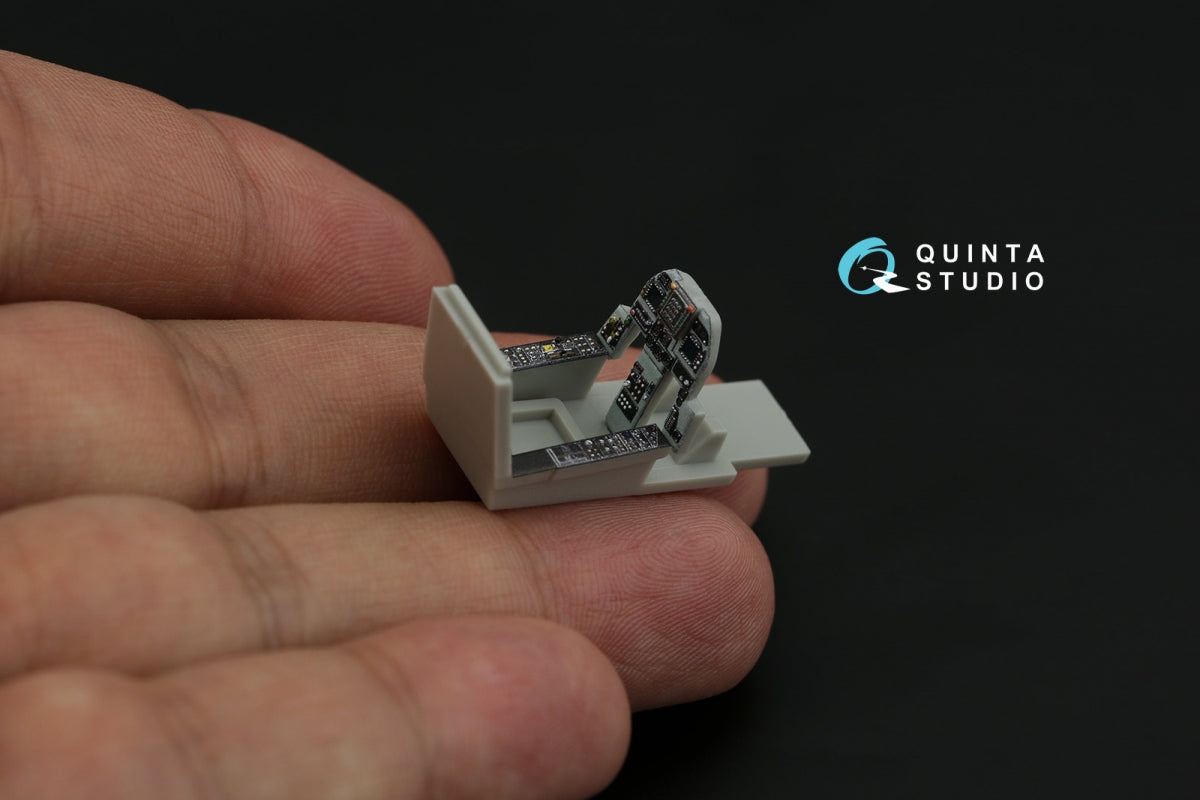 Intérieur coloré imprimé en 3D sur papier décalcomanie Quinta Studio QD72134 AV-8B (Hasegawa) à l&amp;#39;échelle 1/72 – image 7