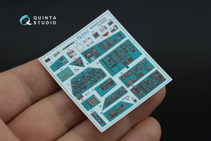 Intérieur imprimé en 3D et coloré sur papier décalcomanie Quinta Studio QDS-48570 Mi-24A (Trumpeter) (petite version) 1/48 – immagine 6