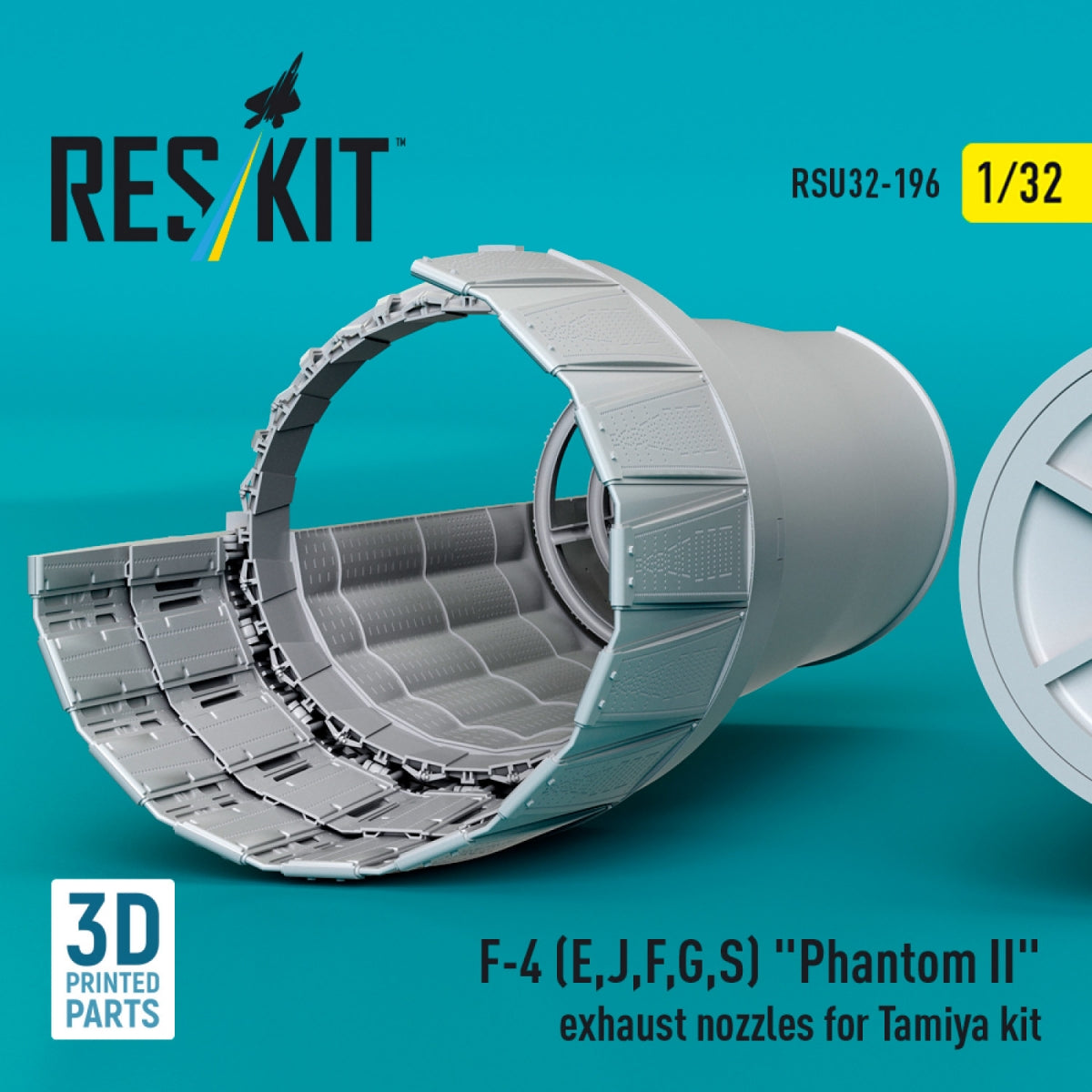 RESKIT RSU32-0196 F-4 (E, J, F, G, S) « Phantom II » tuyères d&amp;#39;échappement pour maquette Tamiya (impression 3D) 1/32 – image 4