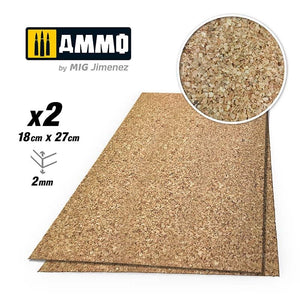 Munitions Mig Jimenez 8839 Create Cork Grain moyen 2x2 mm