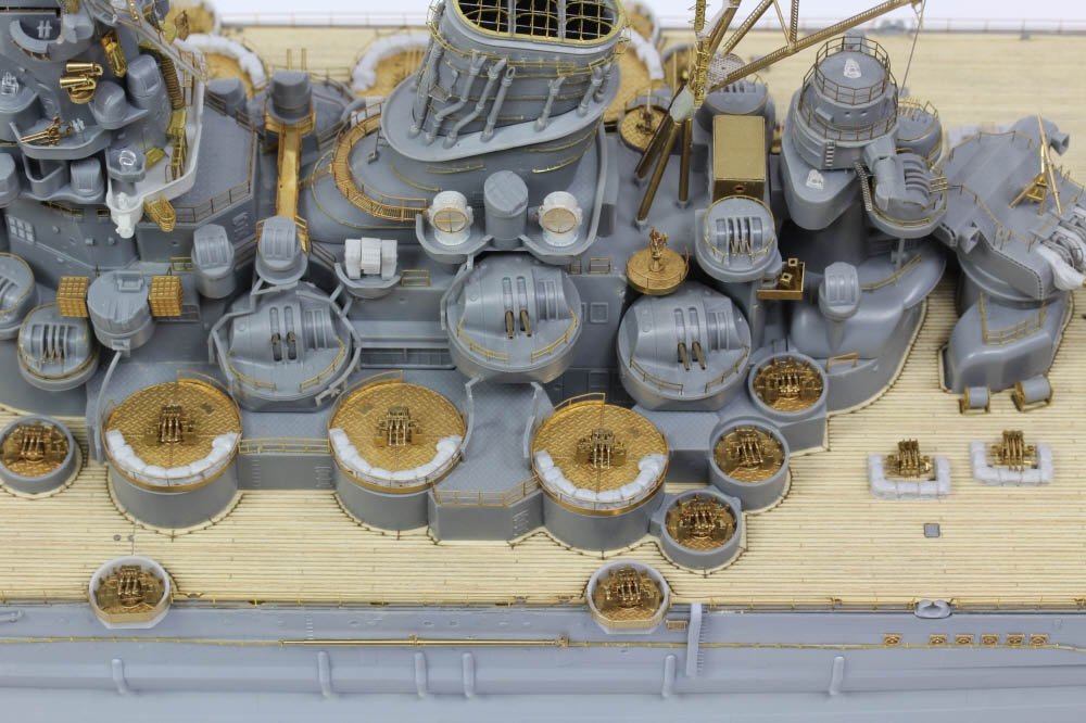 Pontos 37025FN IJN Musashi 1944 Detail up set Advanced Hinoki Tone Deck 1/350 – zdjęcie 3