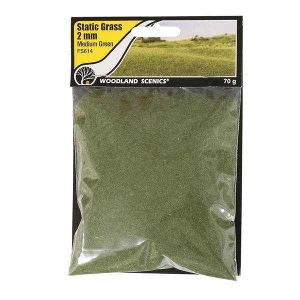 Woodland Scenics WFS614 Herbe statique 2 mm Vert moyen