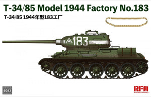 Rye Field Modèle 5083 T-34/85 Modèle 1944 N° d&amp;#39;usine 183 1/35