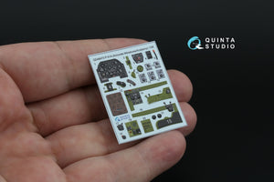 Intérieur coloré imprimé en 3D sur papier décalcomanie Quinta Studio QD48473 P-51A (Accurate Miniatures/Academy) 1/48 – immagine 4