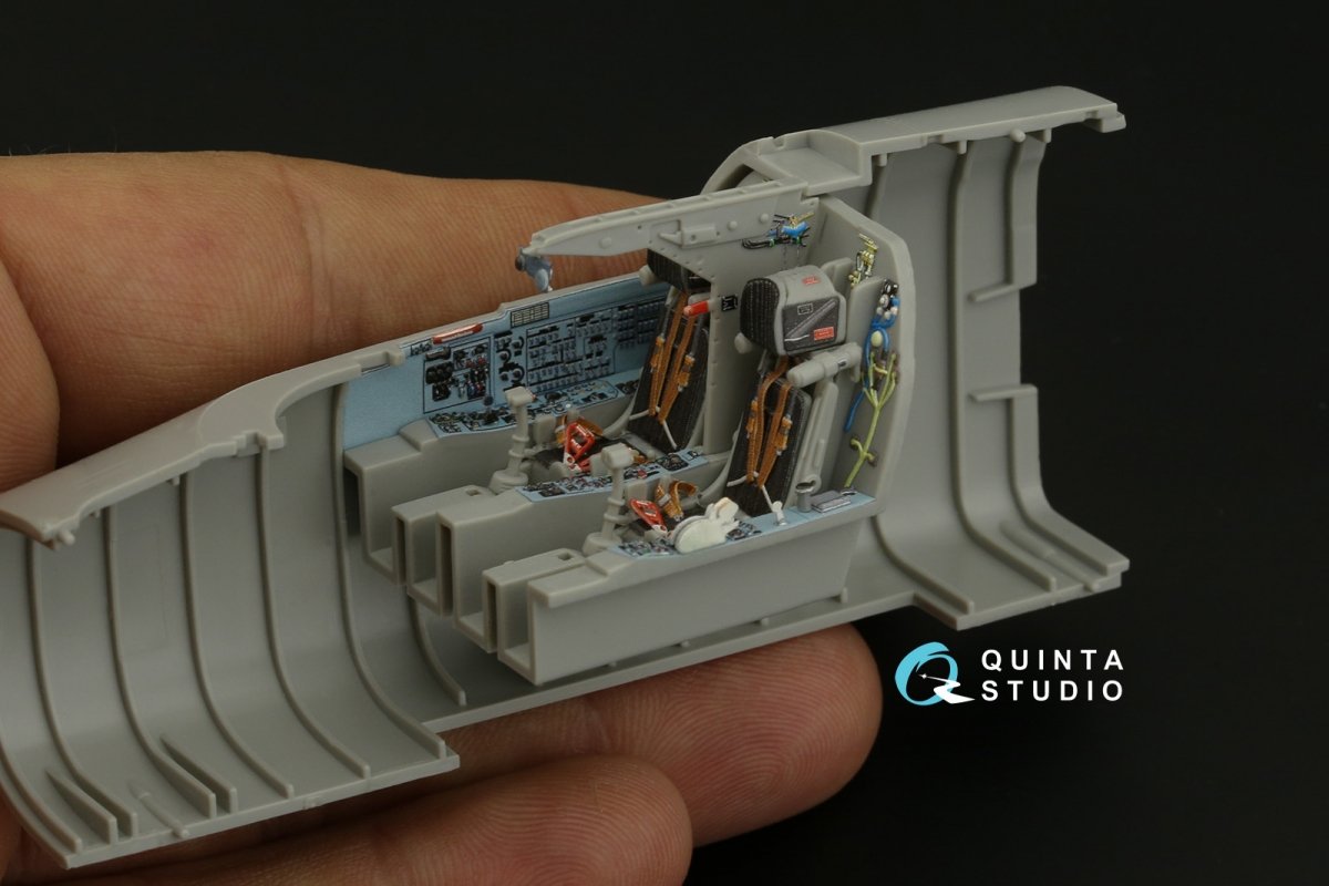 Intérieur imprimé en 3D et coloré sur papier décalcomanie Quinta Studio QD48238 Su-24M (Trumpeter) 1/48 – image 9