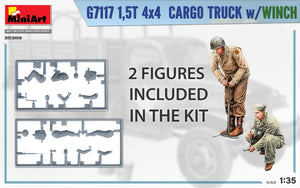 MiniArt 35389 G7117 Camion cargo 4x4 1,5T avec treuil 1/35  – immagine 3