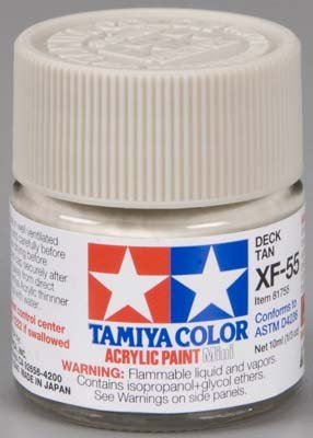 Peinture acrylique Tamiya XF55 Deck Tan (81755) 10 ml – imagen 2