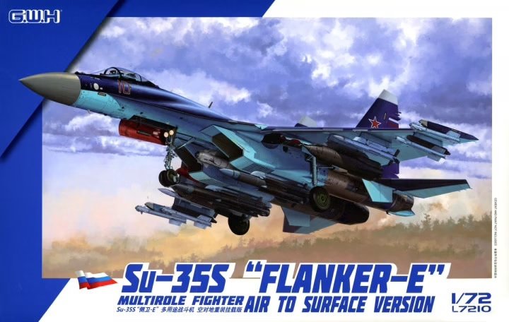 Maquette Great Wall Hobby L7210 Su-35S « Flanker E » Chasseur multirôle air-sol, version 1/72