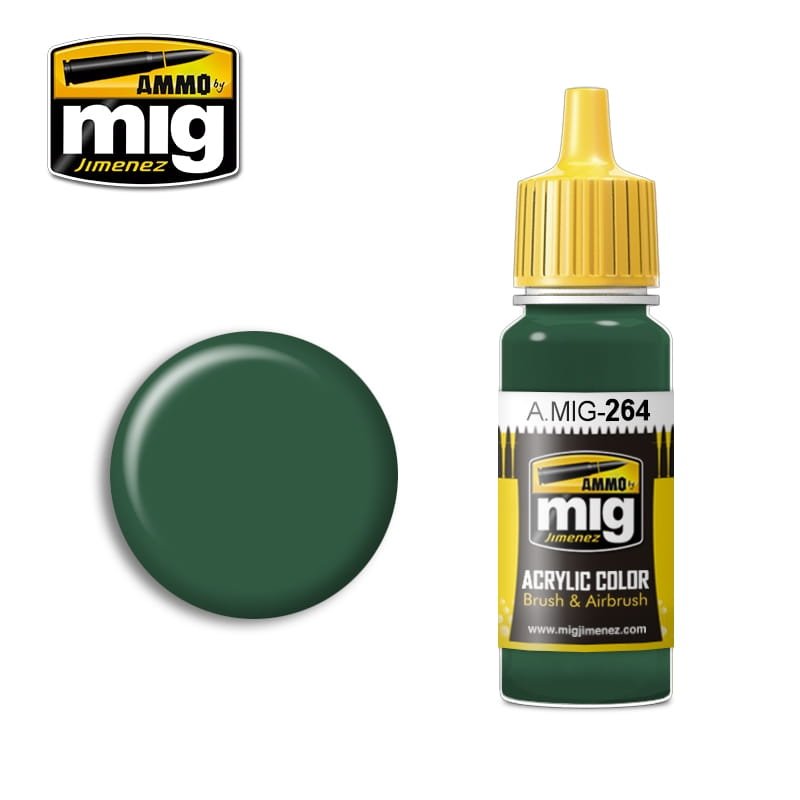 MUNITIONS de Mig Jimenez 0264 - IJN Nakajima Vert Foncé 17ml