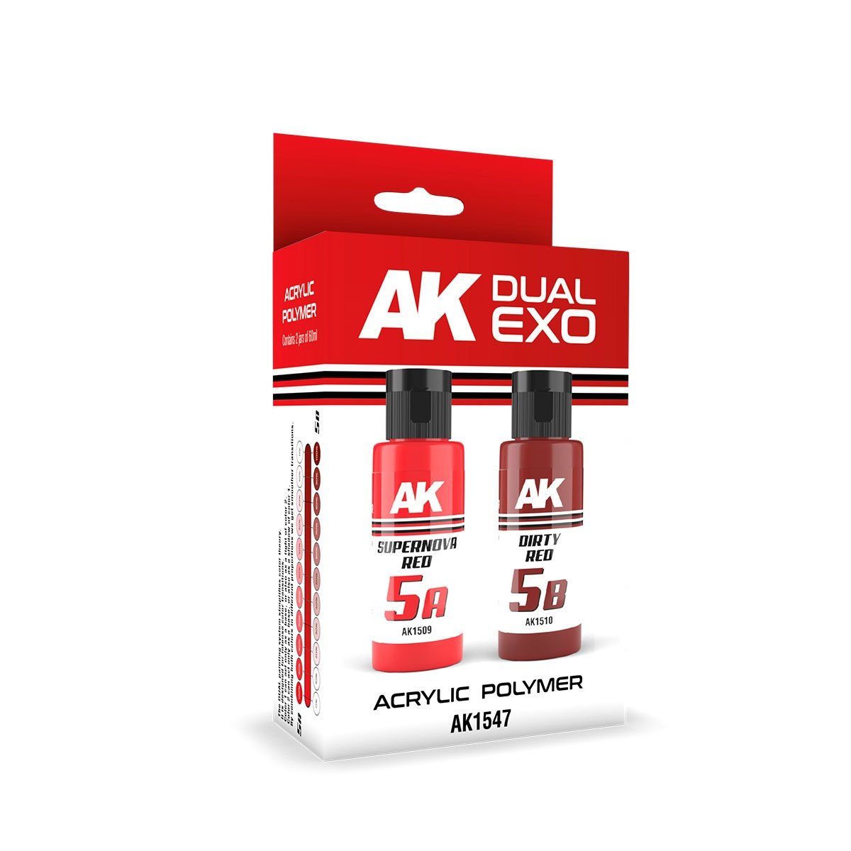 AK Interactive AK1547 DUAL EXO SET 5 – 5A SUPERNOVA ROUGE &amp;amp; 5B DIRTY ROUGE