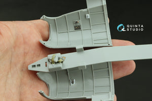 Maquette Quinta Studio QD32226 des compartiments navigateur, bombardier, mitrailleur latéral et mitrailleur de queue du Boeing B-17G. Intérieur coloré imprimé en 3D (HK models) à l&amp;#39;échelle 1/32. – immagine 6